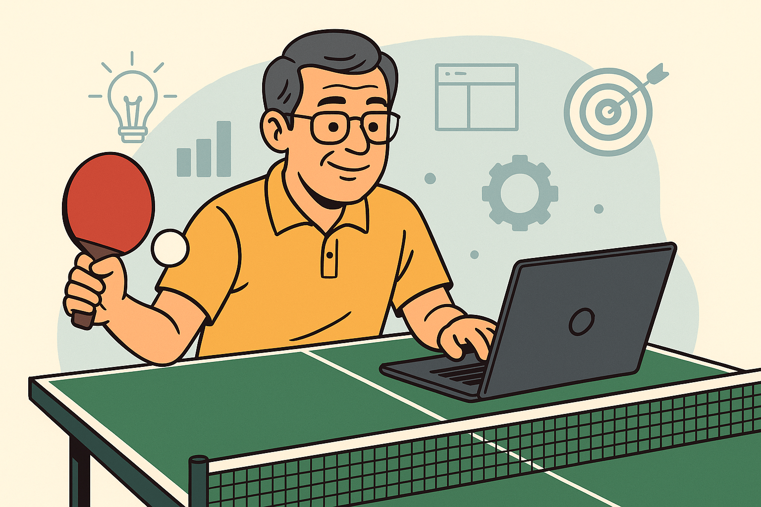 Dari Pingpong ke Digital: Apa yang Saya Pelajari tentang Konsistensi & Fokus