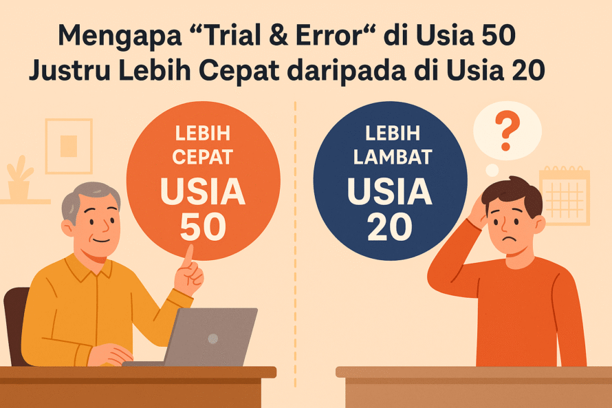 Mengapa “Trial & Error” di Usia 50 Justru Lebih Cepat daripada di Usia 20-min