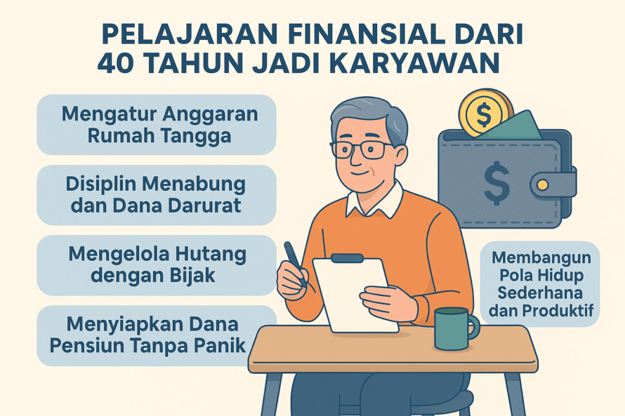 Pelajaran Finansial dari 40 Tahun Jadi Karyawan-min
